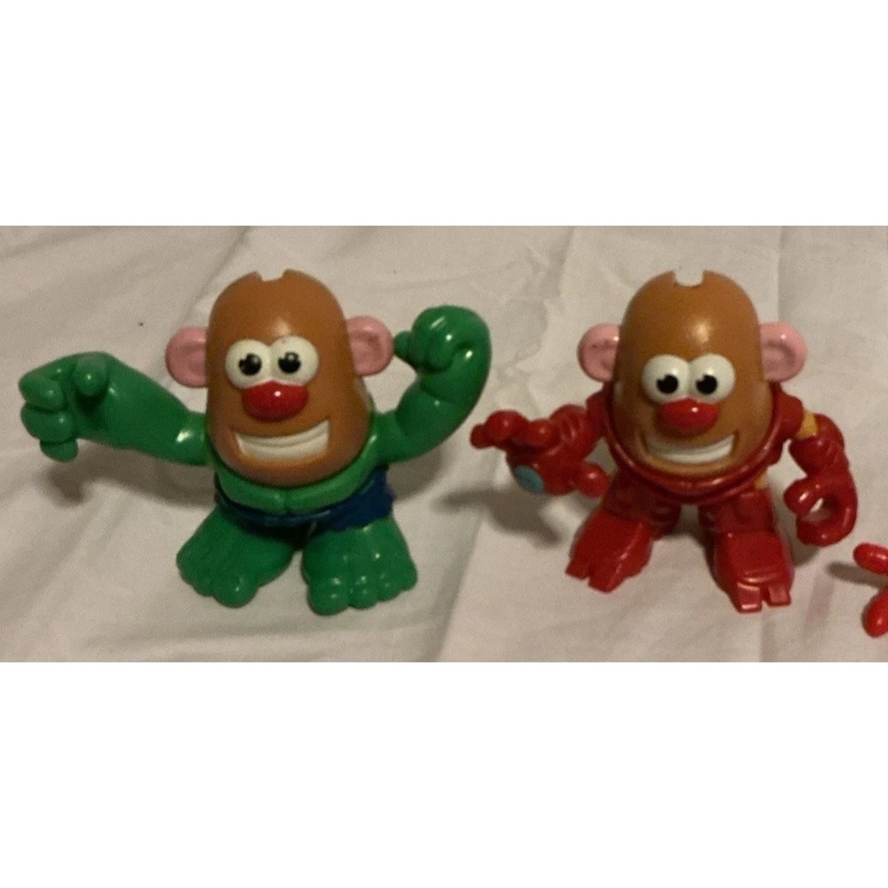 Lot of 3 Mini Mr Potato Head Marvel Mixable Mashable Heroes Incomplete - Picture 2 of 10